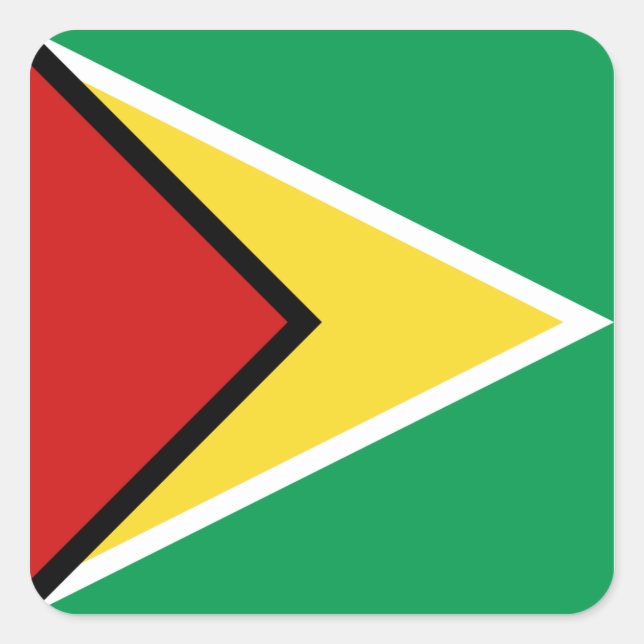 Autocollant du drapeau de la Guyane (Devant)