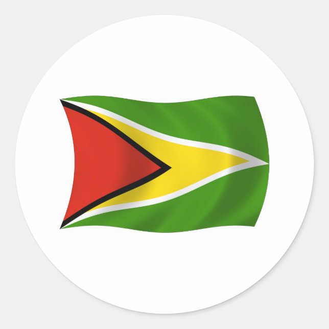 Autocollant du drapeau de la Guyane (Devant)