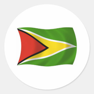 Autocollant du drapeau de la Guyane