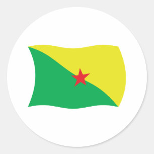 Autocollant du drapeau de la Guyane française