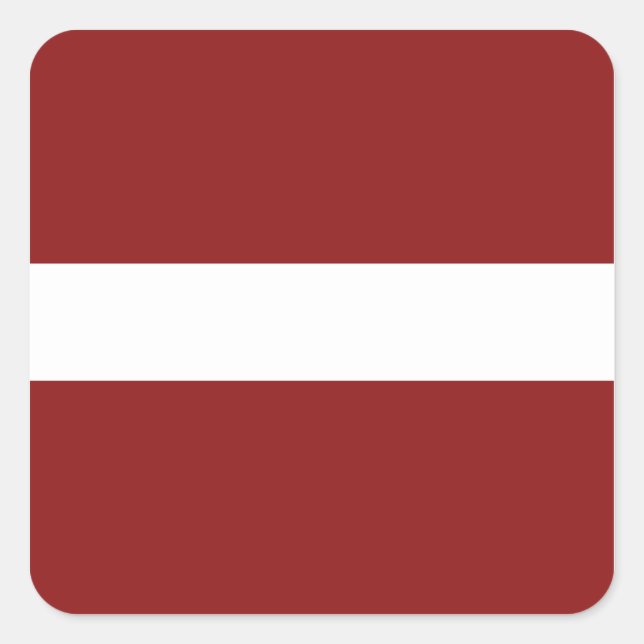 Autocollant du drapeau de la Lettonie (Devant)