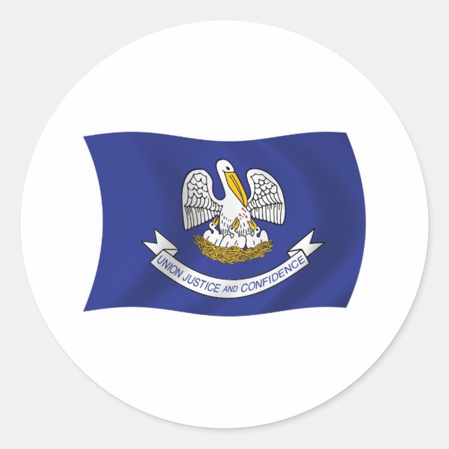 Autocollant du drapeau de la Louisiane (Devant)