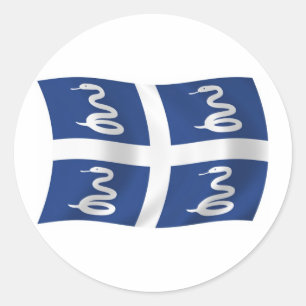 Autocollant du drapeau de la Martinique
