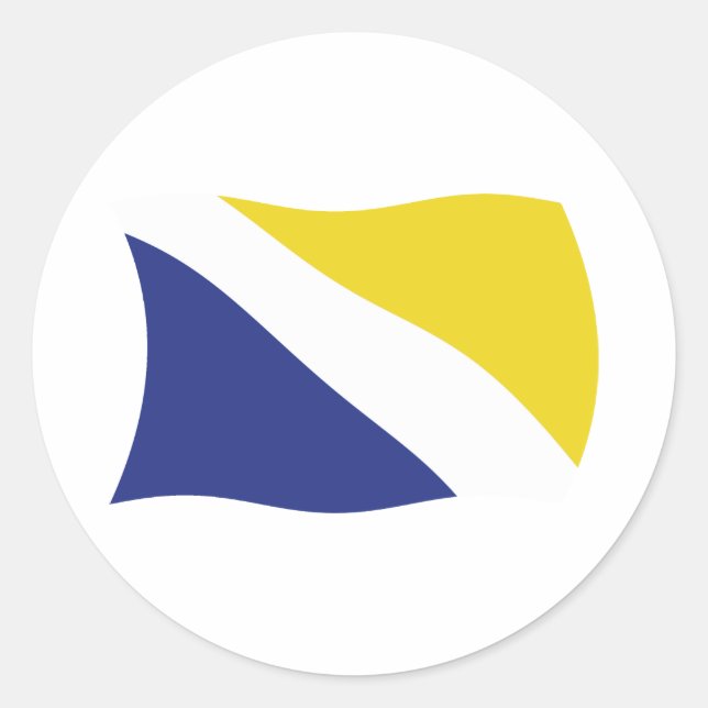 Autocollant du drapeau de la minorité allemande du (Devant)