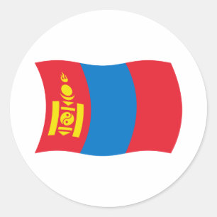 Autocollant du drapeau de la Mongolie