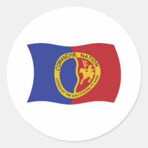 Autocollant du drapeau de la Nation Comanche