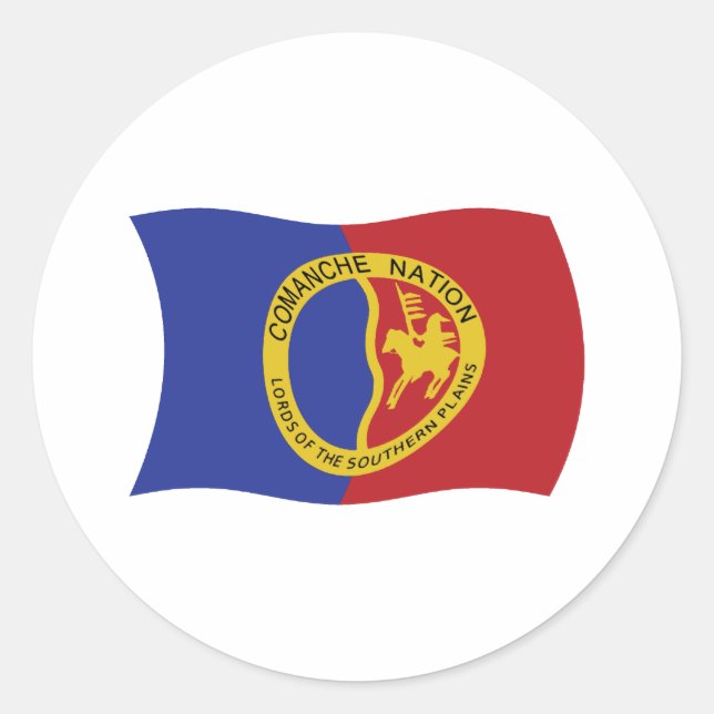 Autocollant du drapeau de la Nation Comanche (Devant)