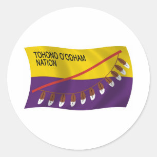 Autocollant du drapeau de la nation Tohono O'odham