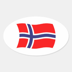 Autocollant du drapeau de la Norvège
