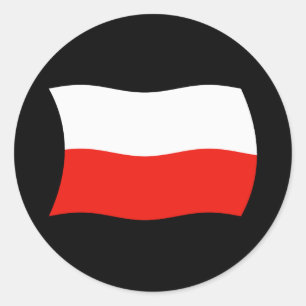 Autocollant du drapeau de la Pologne