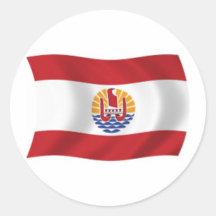 Autocollant du drapeau de la Polynésie française