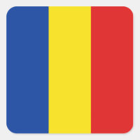 Autocollant du drapeau de la Roumanie