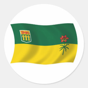 Autocollant du drapeau de la Saskatchewan