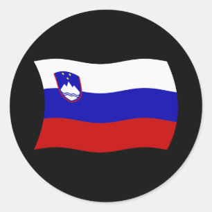 Autocollant du drapeau de la Slovénie