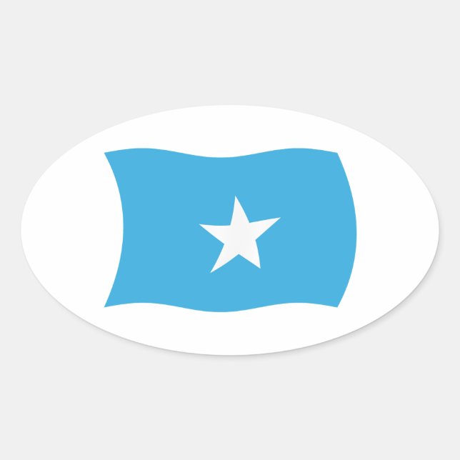 Autocollant du drapeau de la Somalie (Devant)