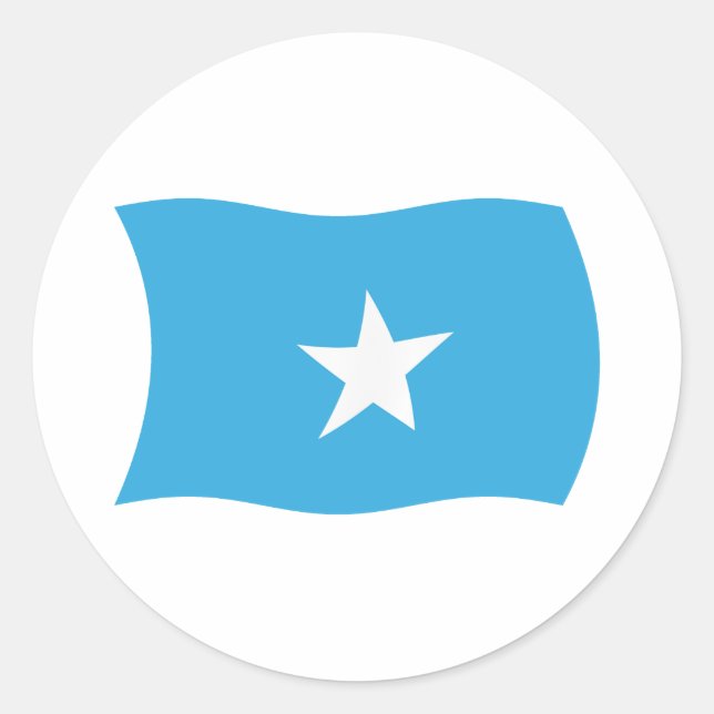 Autocollant du drapeau de la Somalie (Devant)