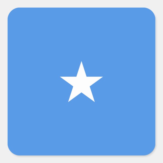 Autocollant du drapeau de la Somalie (Devant)