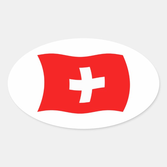 Autocollant du drapeau de la Suisse (Devant)