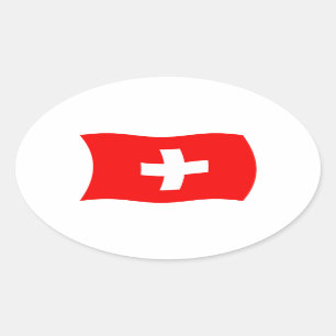 Autocollant du drapeau de la Suisse