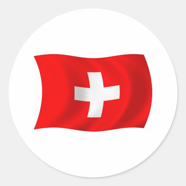 Autocollant du drapeau de la Suisse (Devant)