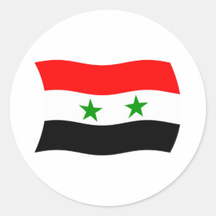 Autocollant du drapeau de la Syrie