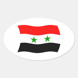 Autocollant du drapeau de la Syrie