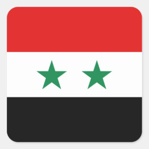 Autocollant du drapeau de la Syrie
