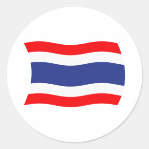 Autocollant du drapeau de la Thaïlande