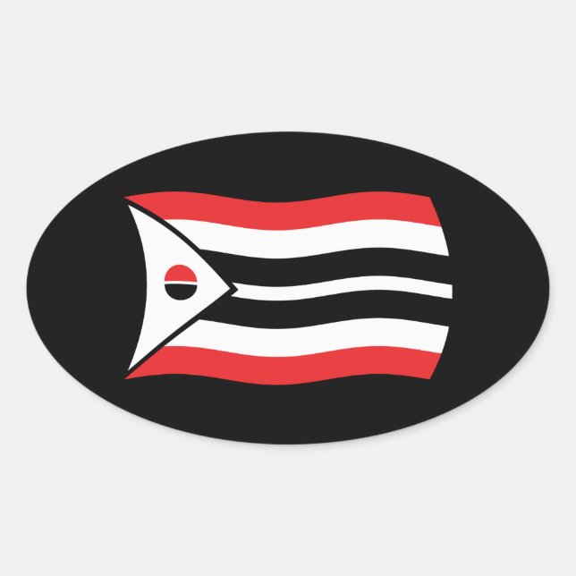 Autocollant du drapeau de la tribu Arapaho (Devant)
