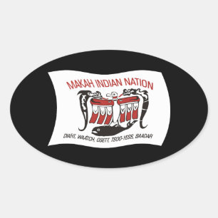 Autocollant du drapeau de la tribu Makah