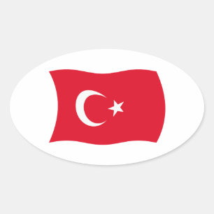 Autocollant du drapeau de la Turquie
