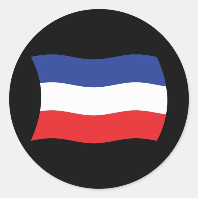 Autocollant du drapeau de la Yougoslavie (Devant)