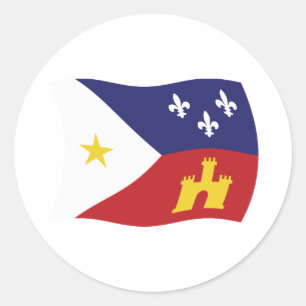 Autocollant du drapeau de l'Acadiana