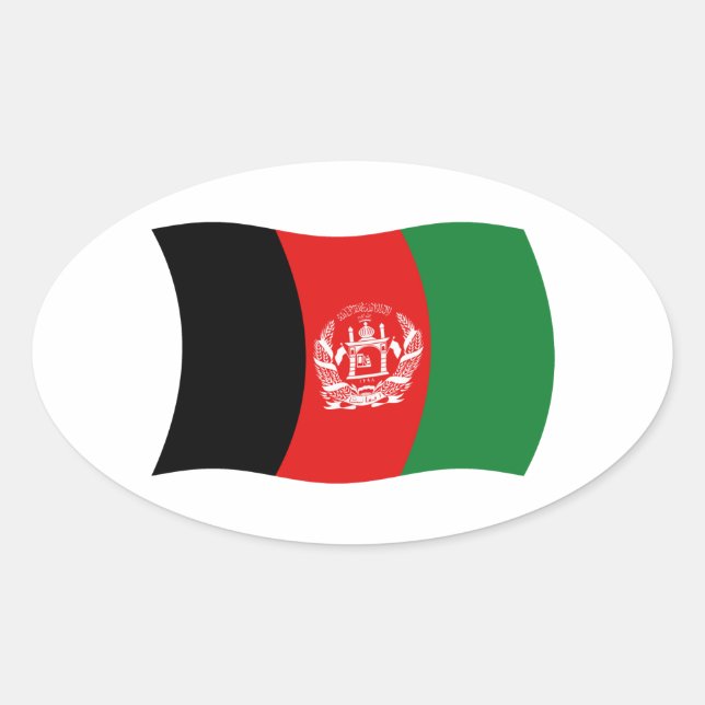 Autocollant du drapeau de l'Afghanistan (Devant)