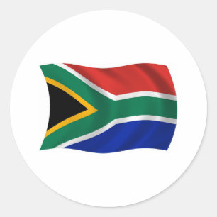 Autocollant du drapeau de l'Afrique du Sud