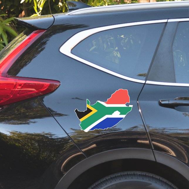 Autocollant du drapeau de l'Afrique du Sud XL (Coté voiture)