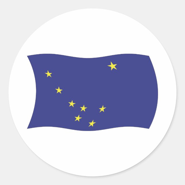 Autocollant du drapeau de l'Alaska (Devant)