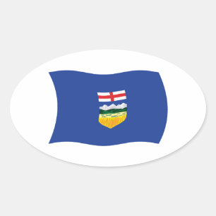 Autocollant du drapeau de l'Alberta