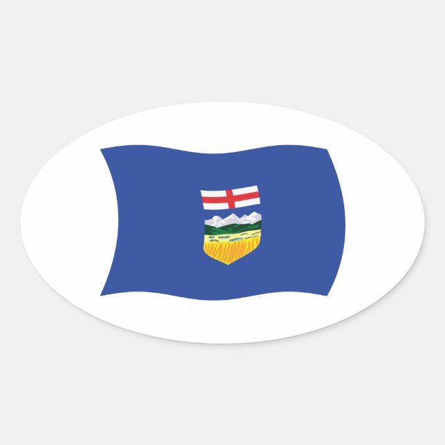 Autocollant du drapeau de l'Alberta (Devant)