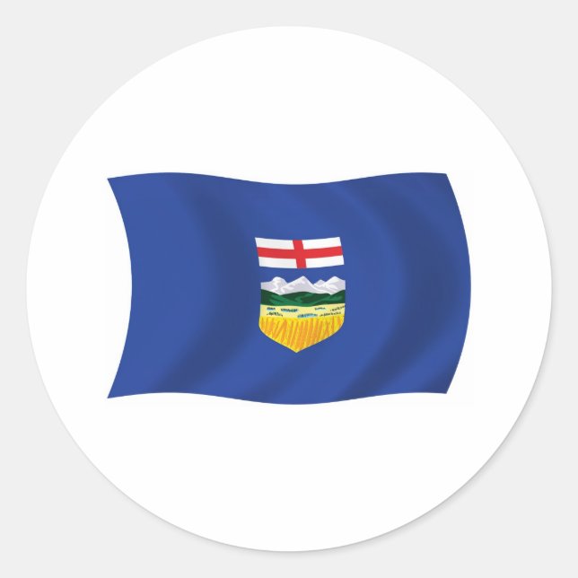 Autocollant du drapeau de l'Alberta (Devant)