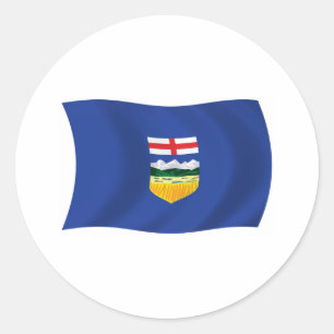 Autocollant du drapeau de l'Alberta