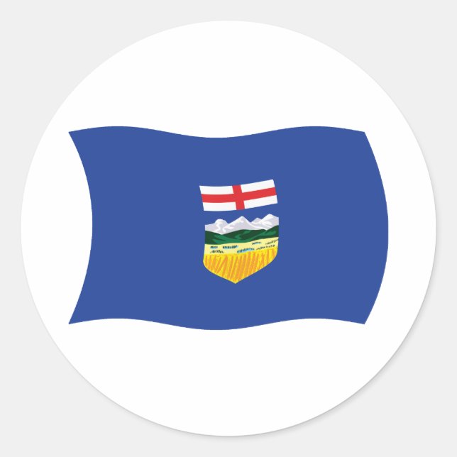 Autocollant du drapeau de l'Alberta (Devant)