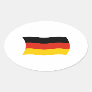 Autocollant du drapeau de l'Allemagne