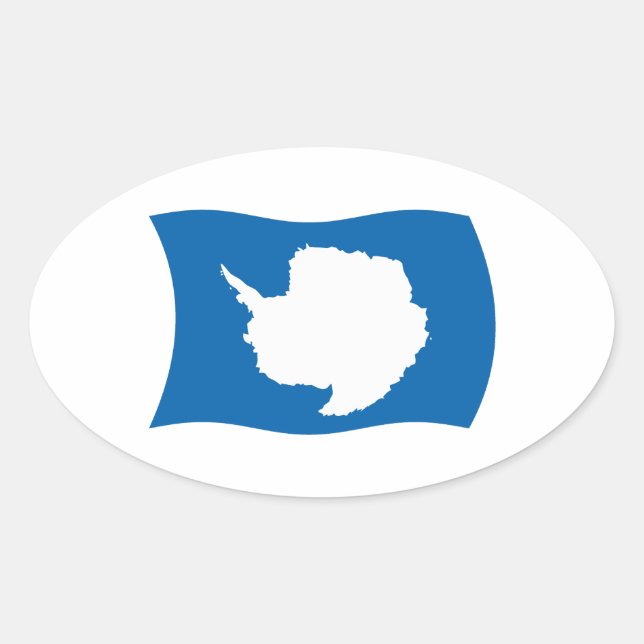 Autocollant du drapeau de l'Antarctique (Devant)