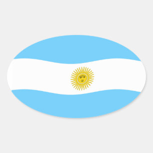 Autocollant du drapeau de l'Argentine