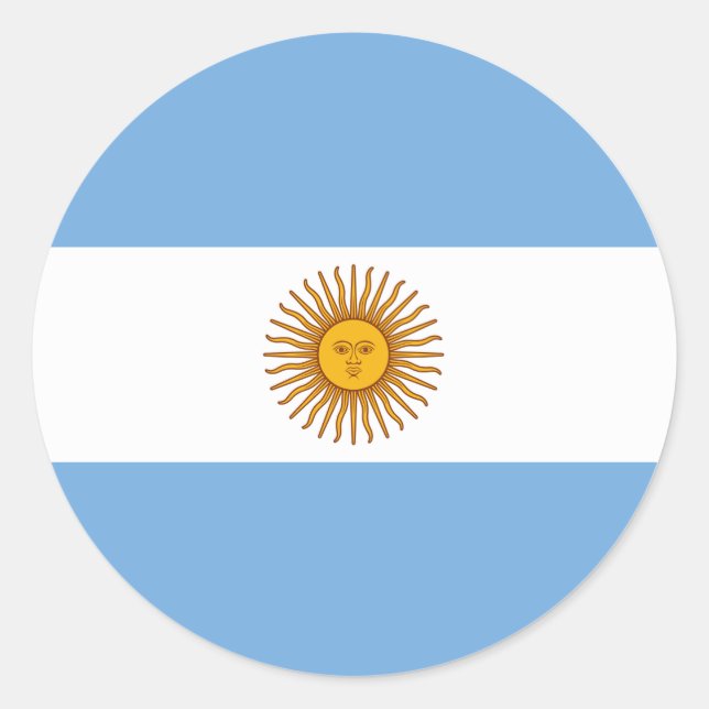 Autocollant du drapeau de l'Argentine – Fierté arg (Devant)