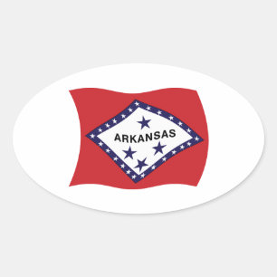 Autocollant du drapeau de l'Arkansas