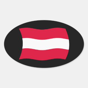Autocollant du drapeau de l'Autriche