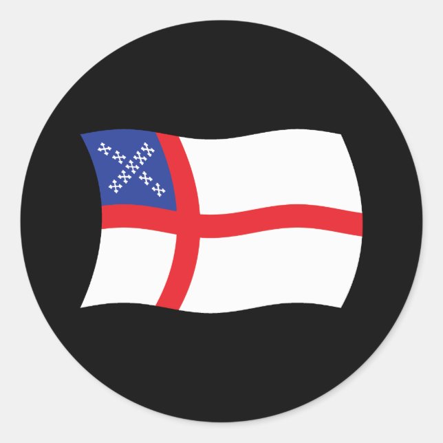 Autocollant du drapeau de l'Église épiscopale des  (Devant)