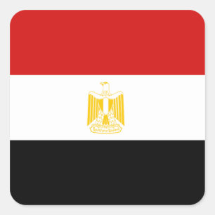 Autocollant du drapeau de l'Égypte